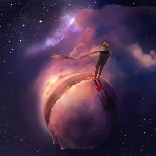 从没见过如此美妙梦幻的星空插画
