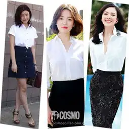 看宋慧乔把白衬衫穿得这么美,我沦陷了
