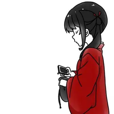 二次元动漫女生头像丧气小萝莉
