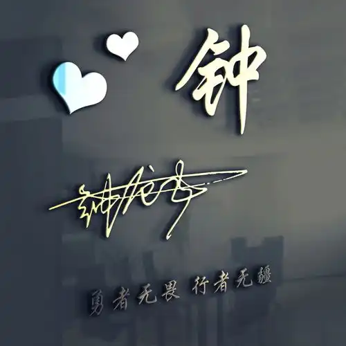 艺术签名微信头像,高端创意大气励志姓氏头像,快来试试吧
