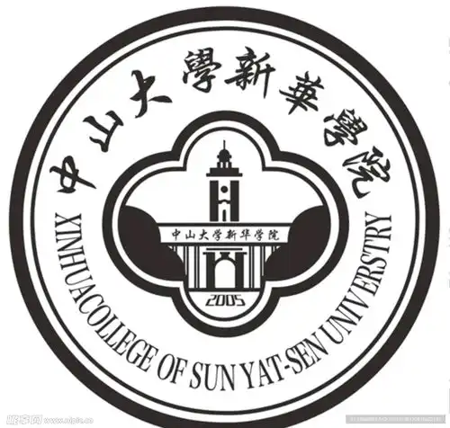 中山大学新华学院设计图logo设计
