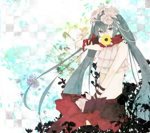 p站二次元插画少女头像原创壁纸初音堆糖,美好生活研究所