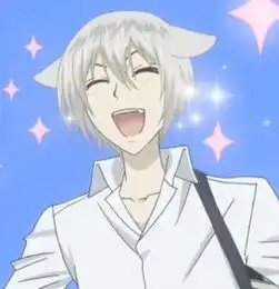 二次元白头发男生图片
