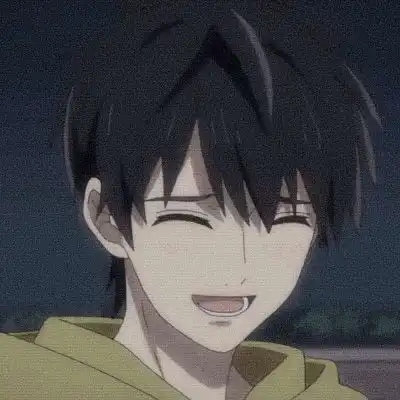 二次元头像男高冷侧脸头