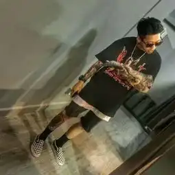 qq头像霸气范纹身男社会人不如与我一起做个坏人