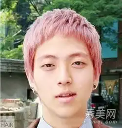 最新男士染发设计棕色短发最帅气
