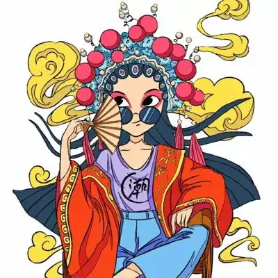 京剧头像女动漫国粹京剧旦角卡通人物头像图片
