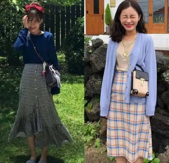 秋天不知如何穿裙子的看这里
