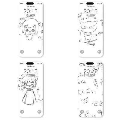 黑白小众ins亚文化壁纸
