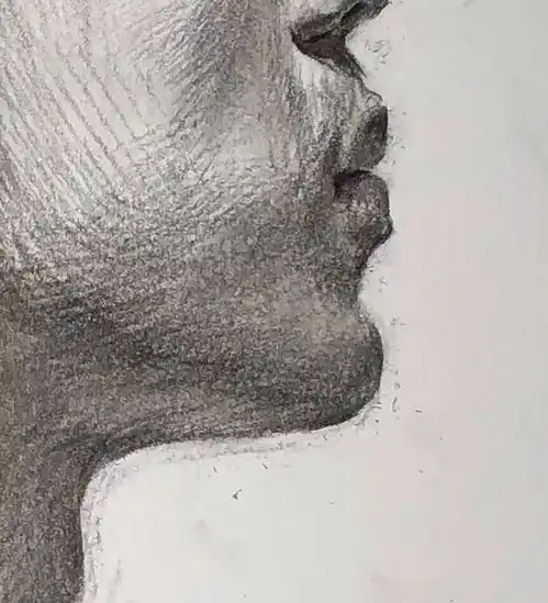 教你处理正侧面男青年素描头像,你所忽略的角度.....
