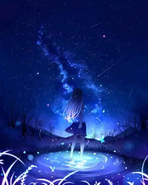 快抱走绝美动漫星空情侣壁纸ta是否也在仰望星空
