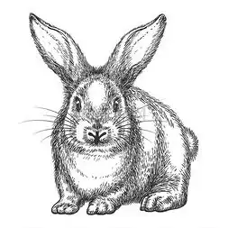 素描兔子图片素描兔子图片素材免费下载千库网
