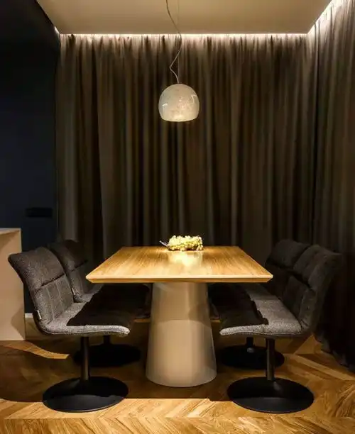 即使黑色,也可精致保加利亚现代男性公寓
