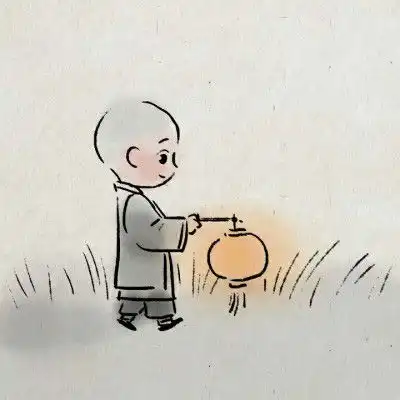 最萌小和尚卡通图片头像,一禅小和尚可爱图片头像
