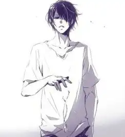 动漫高冷的男生,表情惊讶一点
