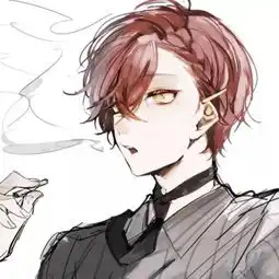 冷酷迷人性感二次元男生头像二次元男生qq动漫头像
