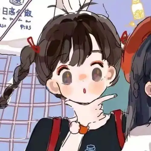 动漫闺蜜头像一个像夏天,一个像秋天
