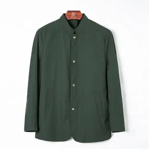 汤河之家2019春秋新休闲西装男时尚男装外套立领派克服男
