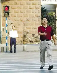 没车子开过来你也不能闯红灯
