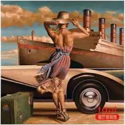 客厅博物馆珍藏画作怀旧风情作品
