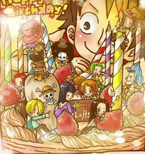 海贼王0505路飞小男神生日快乐堆糖,美好生活研究所
