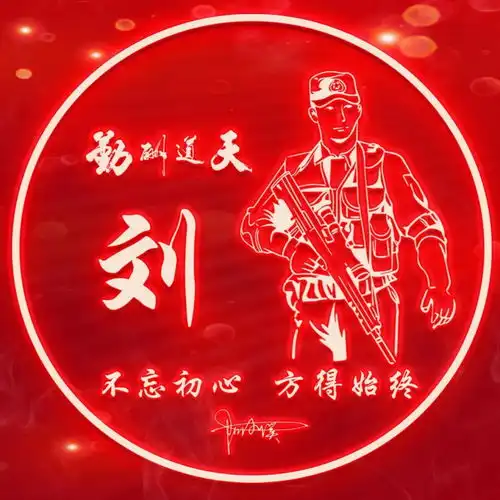 2021你的微信头像该换了,3d烫金特效爱国励志签名头像,请查收
