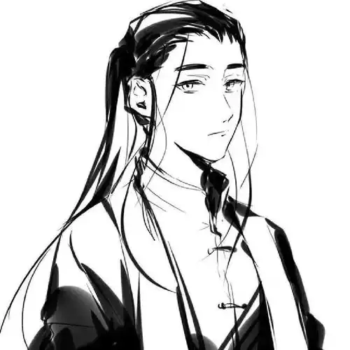 男女头像黑白唯美图片动