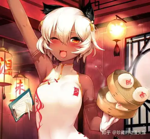 珍藏的动漫头像活泼开朗的美少女,笑容里充满了正能量
