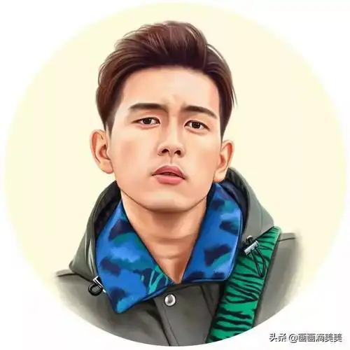 换个头像吧,个性鲜明的真人手绘头像,好多明星都在用
