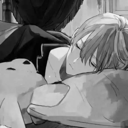 黑白动漫情侣头像思念无声爱你真心
