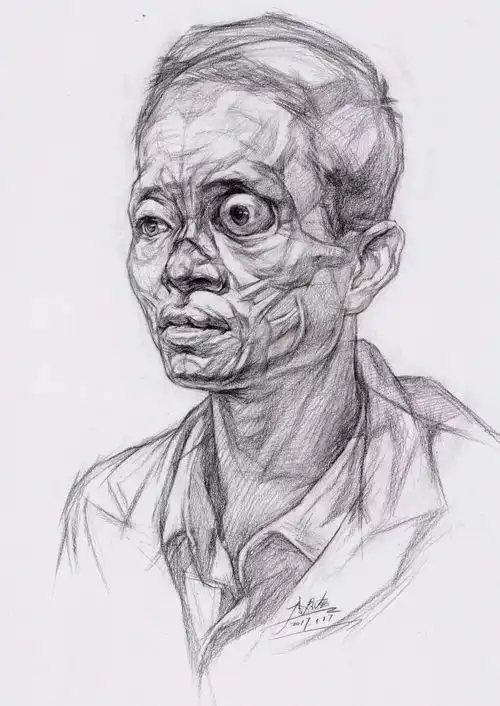 干货从静物到青年中年老年男女头像,高清素描结构图
