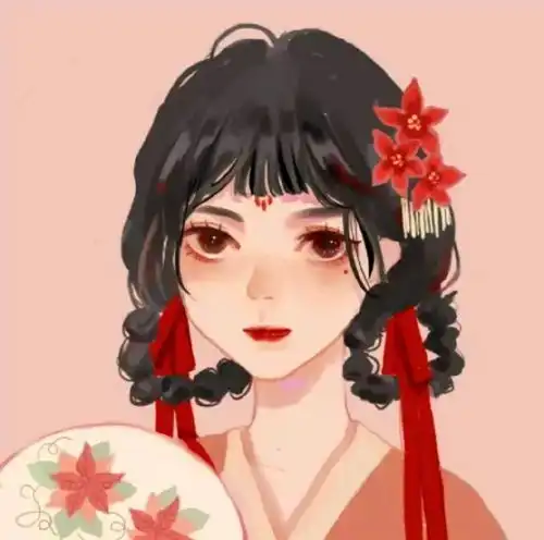 动漫套图敲nice男女生古风头像背景搭配套图
