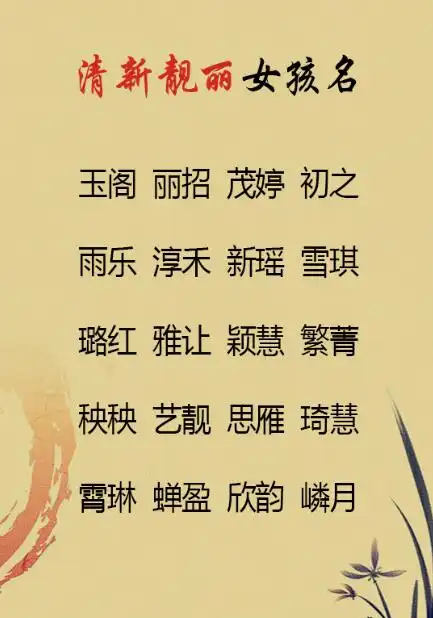 给宝宝起个好名字吉运一生,刚毅果敢,清新靓丽的男孩女孩名字
