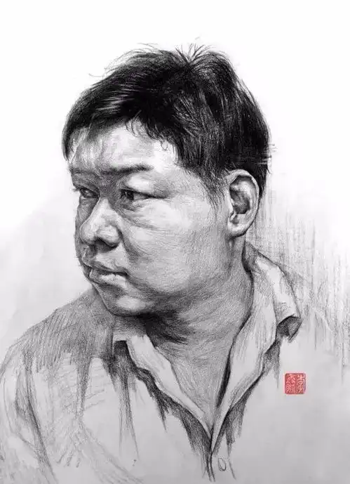 素描头像,要做到形神兼备李鑫鹏

