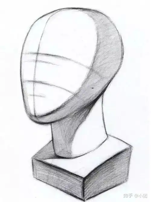 素描头像的五官解析及头颈肩关系
