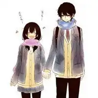 卡通情侣图片唯美牵手男女一对唯美牵手情侣头像
