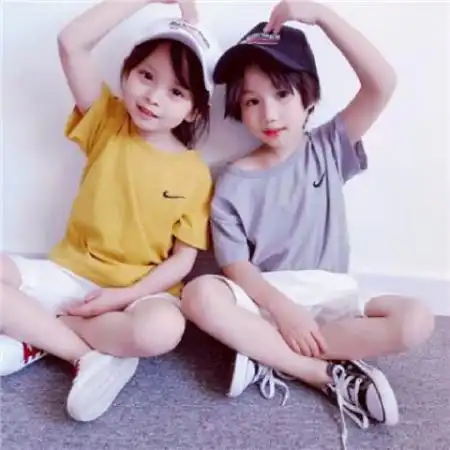 可爱小孩情侣头像一对两张呆萌小孩