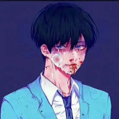 动漫超丧超黑暗的头像男超清暗黑系血腥头像男
