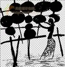 photoshop仿制原始部落风格木板画
