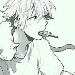 动漫黑白男头像
