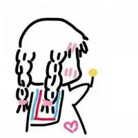 简笔画情人一男一女头像
