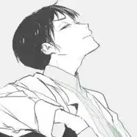 二次元头像男高冷侧脸做