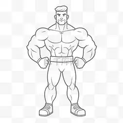 肌肉男卡通图片肌肉男卡通图片素材免费下载千库网
