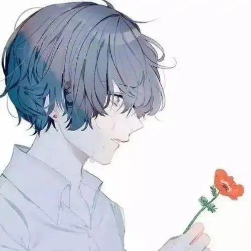 动漫男生头像不想和你分别,是我最后的请求
