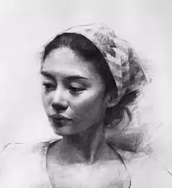 3组素描,2个膝盖已经不够用了
