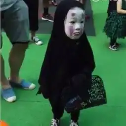 口爱的孩子想抱抱他笑die我无脸男万圣节狂欢r1luna的美拍
