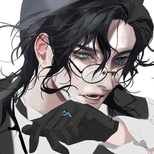 人物插画那些斯文禁欲系帅哥们,睥睨一切的冷酷眼镜攻好带感啊眼镜禁欲男
