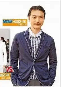 金城武巴黎新照曝光脸肿现双下巴惨变大叔
