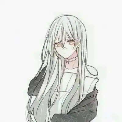 动漫女生头像可爱呆萌想你的时候情不自禁地微笑
