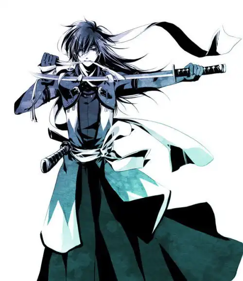 求一张二次元图片一个男的拿着一把巨剑,只要是剑就行
